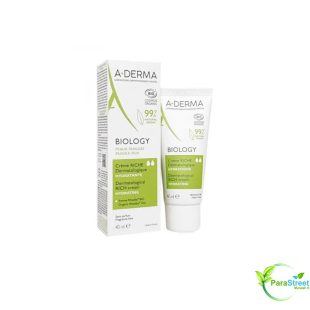 A-DERMA Biology Crème Riche Hydratante Peaux Fragiles 40 ml