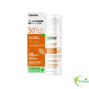 CLARENIA ClareSun Écran Gel Crème Toucher Sec SPF50+ 50 ml
