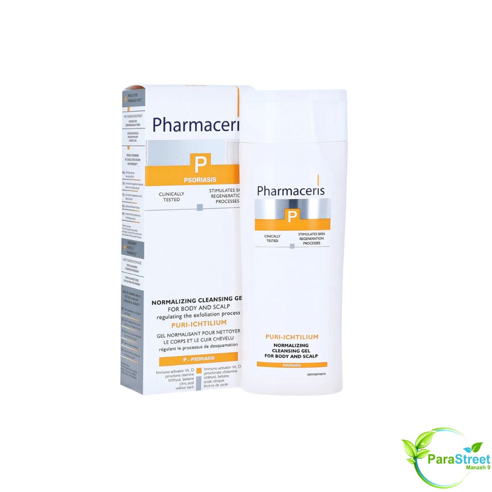 PHARMACERIS PURI-ICHTILIUM GEL DOUCHE SHAMPOOING 250ML