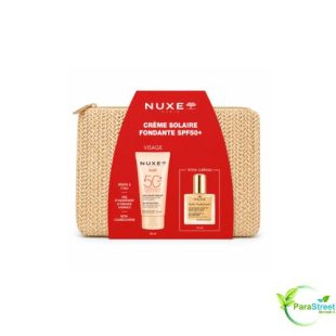 NUXE CREME SOLAIRE FONDANTE SPF50+HUILE PRODIGIEUSEET 10ML (OFFERT)+TROUSSE (OFFERT)