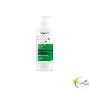 VICHY DERCOS SHAMPOING TRAITANT ANTI-PELLICULAIRE CHEVEUX NORMAUX A GRAS 390 ML