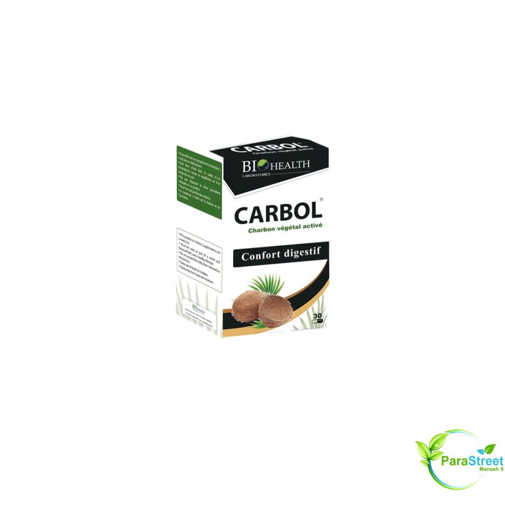 BIOHEALTH CARBOL CHARBON VEGETAL 30 GELULES