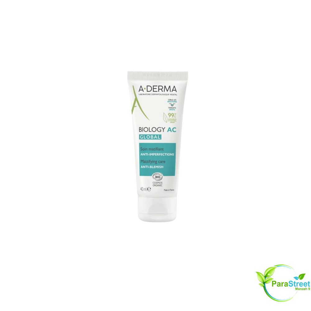 A-DERMA BIOLOGY AC GLOBAL SOIN MATIFIANT ANTI IMPERFECTIONS 40ML