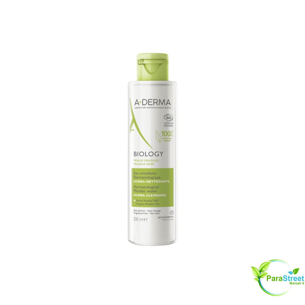 A-DERMA BIOLOGY EAU MICELLAIRE DERMATOLOGIQUE HYDRA-NETTOYANTE 200ML