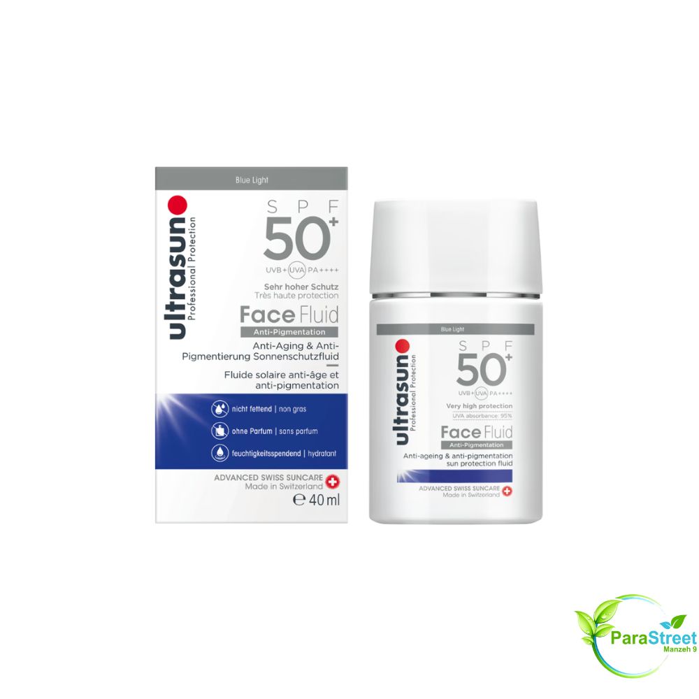 ULTRASUN FACE FLUID ANTI PIGMENTATION BLUE LIGHT SPF50+ 40ML