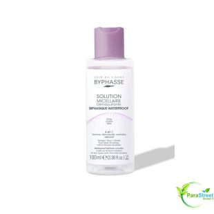 BYPHASSE SOLUTION MICELLAIRE DEMAQUILLANTE 4EN1 BIPHASIQUE WATERPROOF 100ML