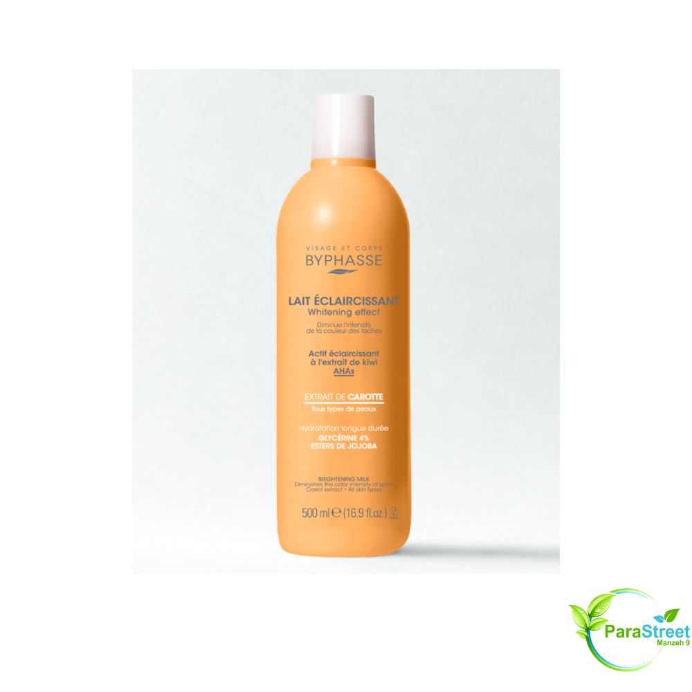 BYPHASSE LAIT CORPOREL ÉCLAIRCISSANTE WHITENING EFFECT CAROTTE 500ML