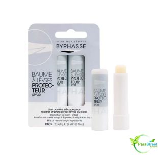 BYPHASSE BAUME LÈVRES HYDRATANT REPARE ET PROTEGE SPF 30 (2X4,8GR)