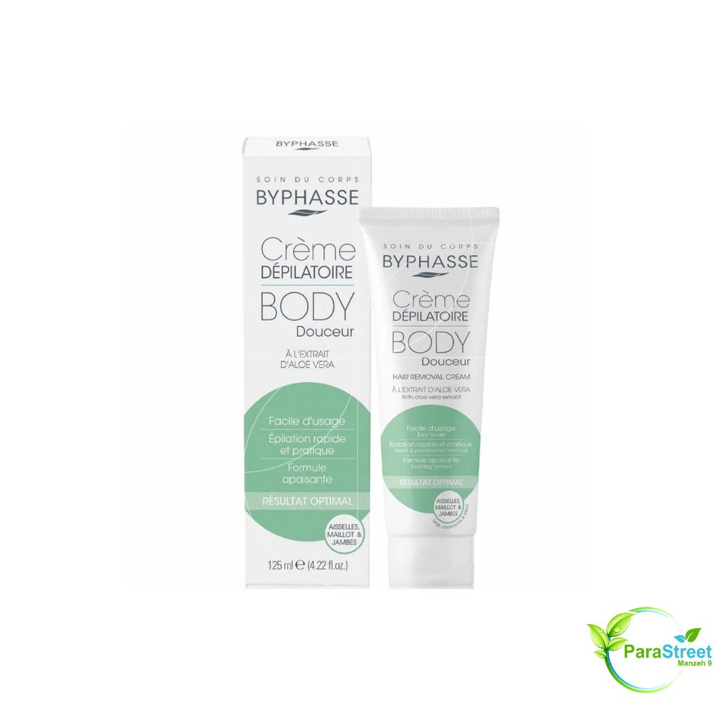 BYPHASSE CREME DEPILATOIRE ALOE VERA EFFET CALMANT 125ML