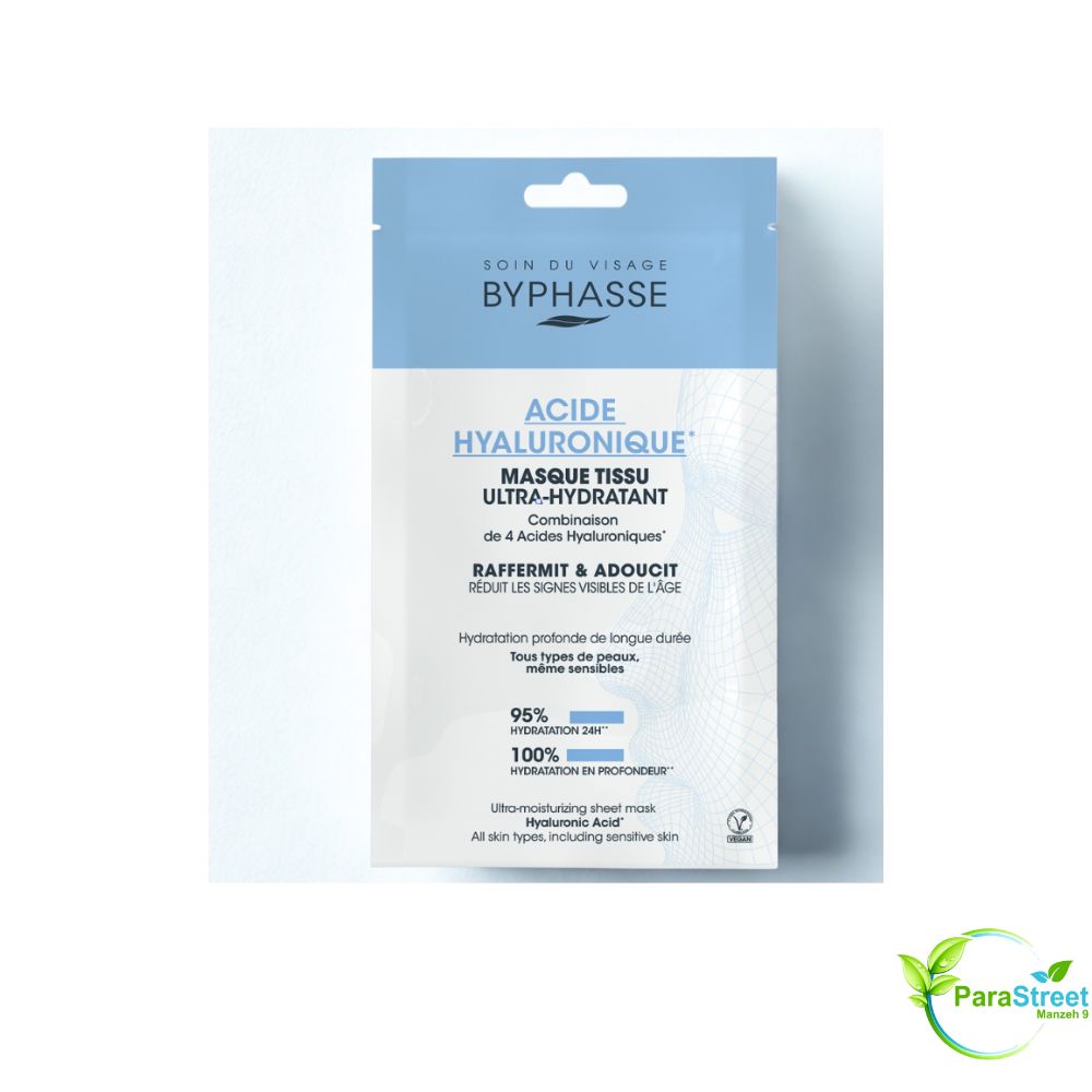 BYPHASSE MASQUE TISSU ULTRA-HYDRATANT ACIDE HYALURONIQUE SKIN BOOSTER 18ML