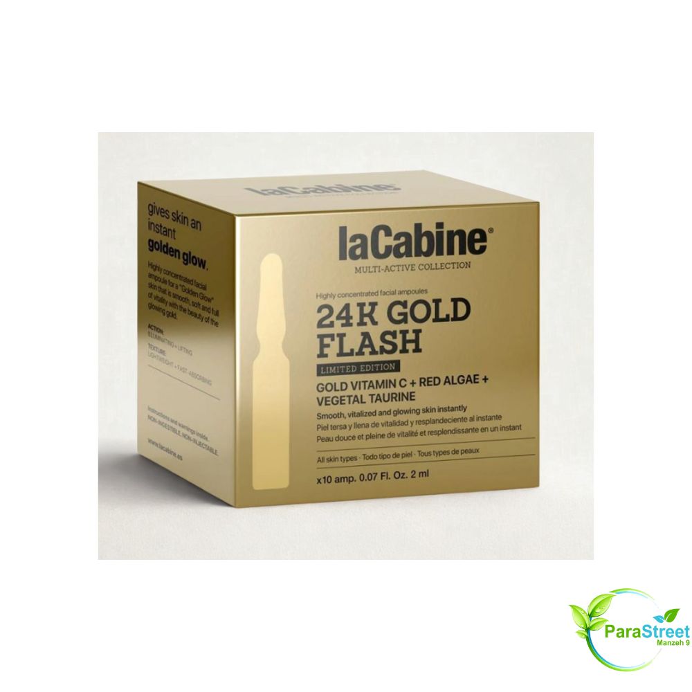 La Cabine 24K Gold Flash Édition Limitée 10 Ampoules