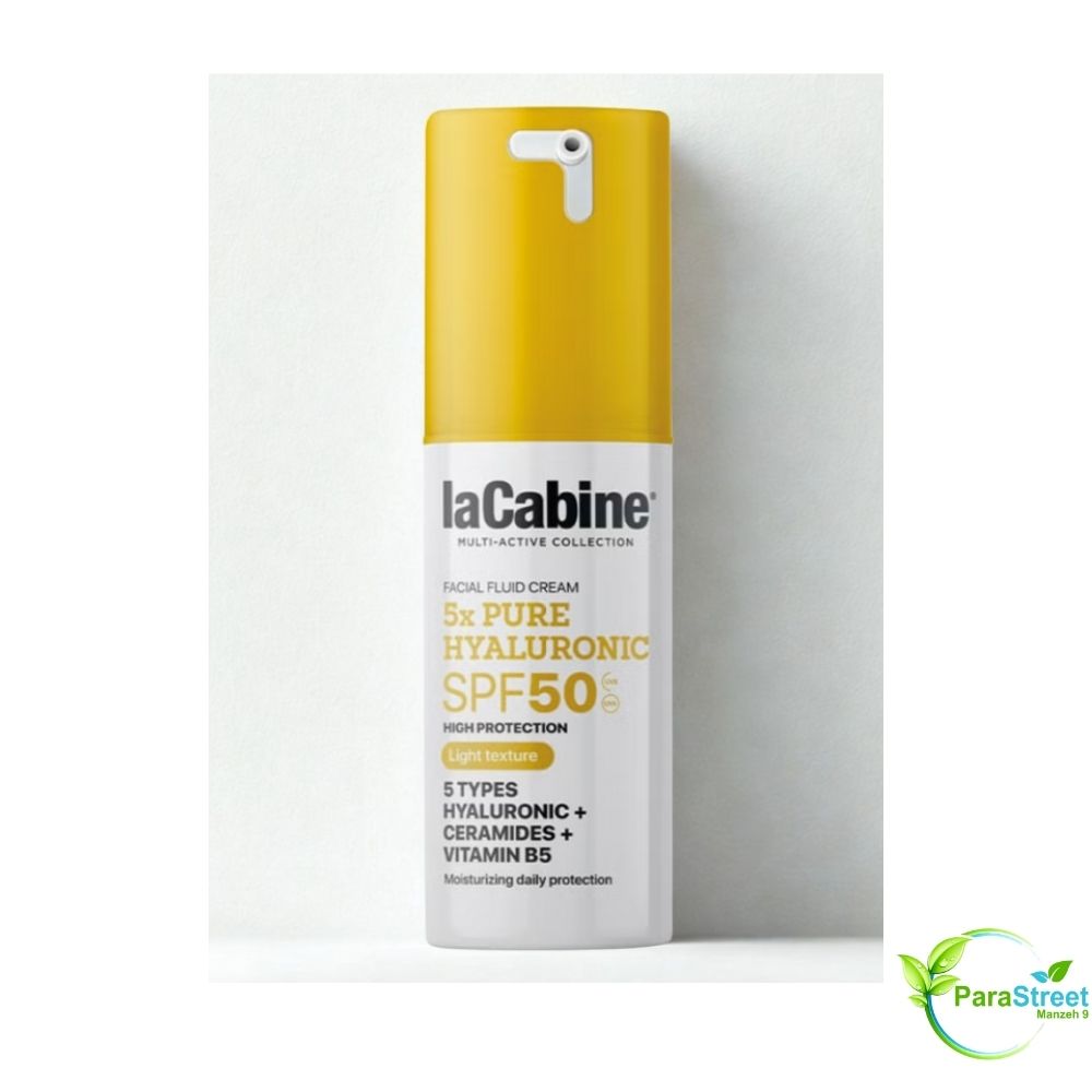 LA CABINE 5X PURE HYALURONIC FACIAL FLUID CREAM SPF50 30 ML