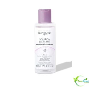 BYPHASSE SOLUTION MICELLAIRE DÉMAQUILLANTE 4 EN 1 BIPHASIQUE WATERPROOF 100 ML