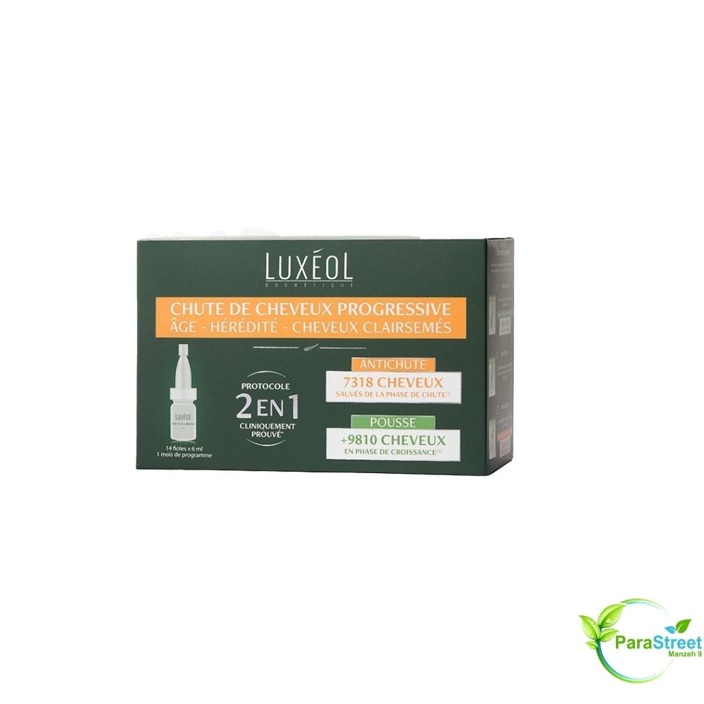 LUXEOL Chute de Cheveux Progressive 2-en-1 14 × 6 ml