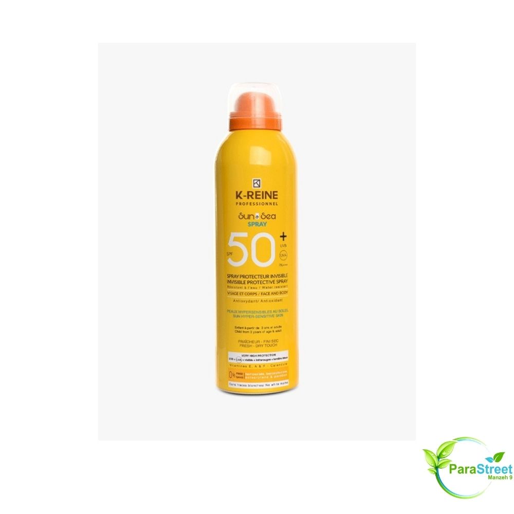 K-REINE Sun&Sea Brume Spray Invisible Visage et Corps SPF50+ 200 ml