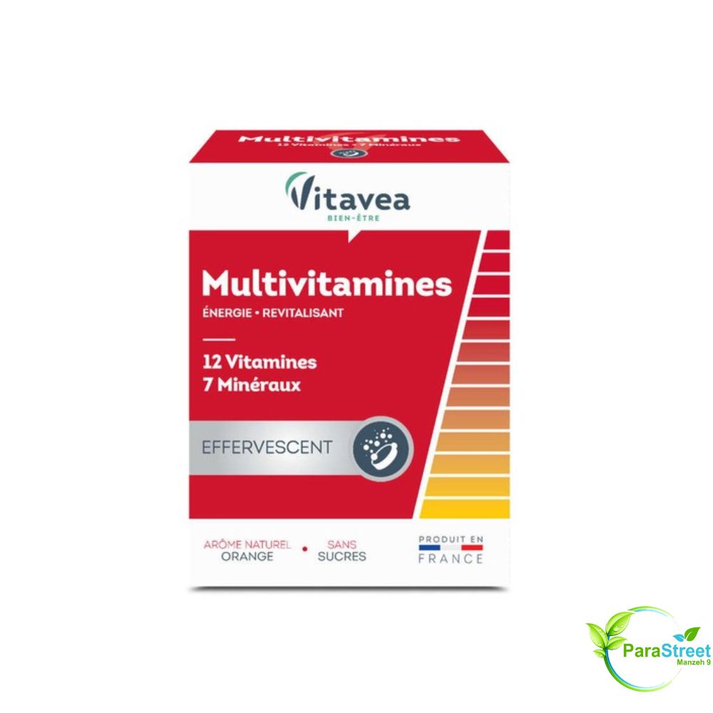VITAVEA Multivitamines 12 Vitamines + 7 Oligo-Éléments Effervescent 24 Comprimés