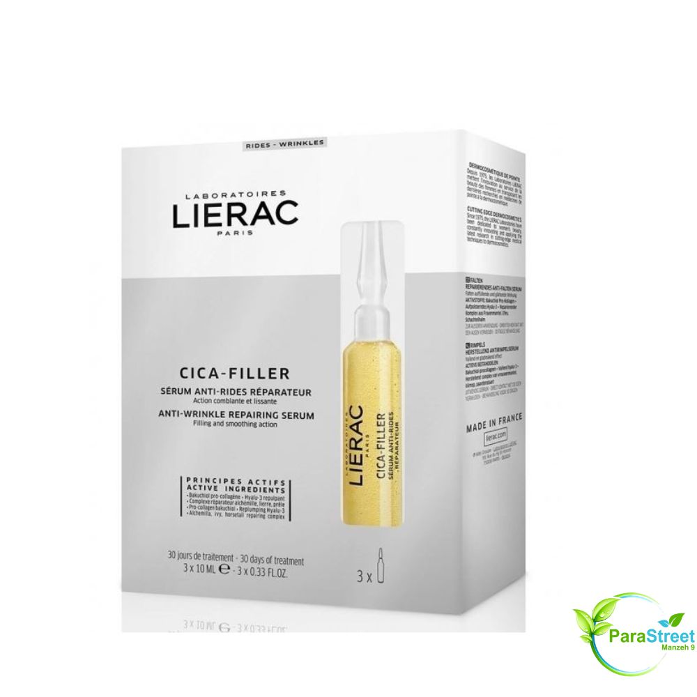 LIERAC Cica-Filler Sérum Anti-Rides Réparateur 3 Ampoules x 10 ml