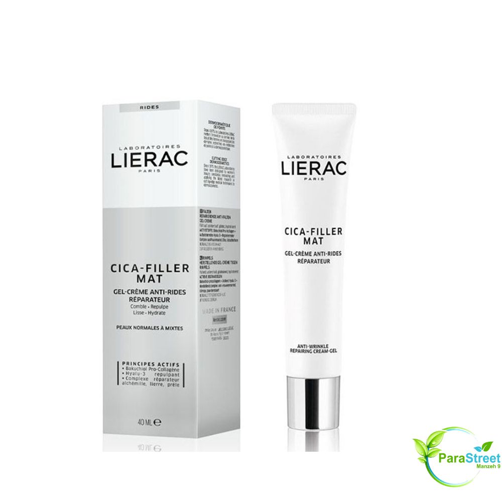 LIERAC Cica-Filler Gel-Crème Mat Anti-Rides Réparateur 40 ml