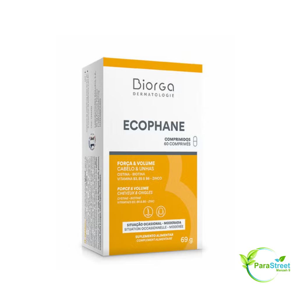 Biorga Ecophane Cheveux et Ongles 60 Comprimés