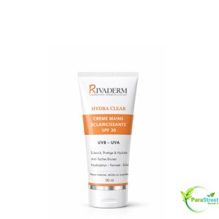 RIVADERM HYDRA CLEAR Crème Mains Éclaircissante SPF30 50 ml